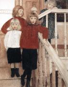 Portrait of the Children of Louis Neve, Fernand Khnopff
